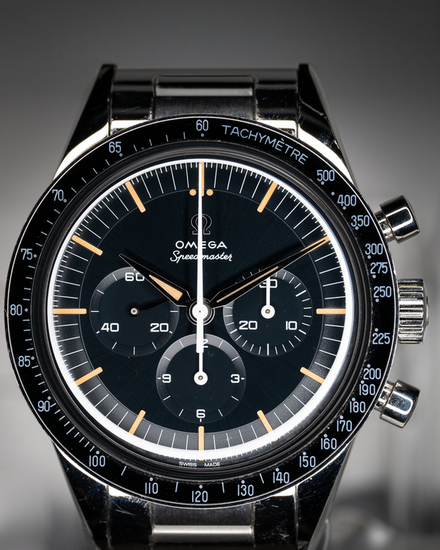 2025 Omega Speedmaster Chronograph "First Omega In Space" 39.7MM Blue Dial Steel Bracelet (310.32.40.50.06.001)