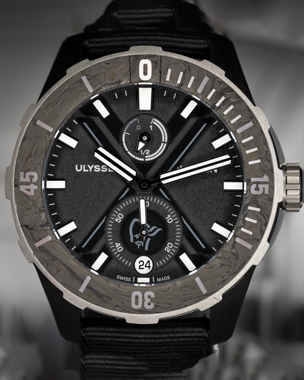 2022 Ulysse Nardin Diver "Norrøna Arctic Night" L.E. 44MM Black Dial Textile Strap (1183-170LE-2A-ARC/0A)