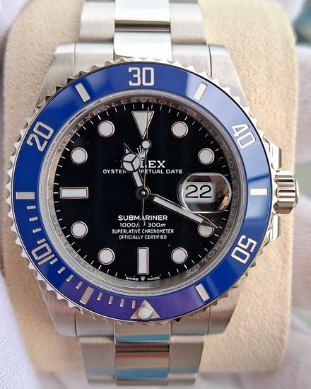 2022 Rolex Submariner Date "Cookie Monster" 41MM Black Dial White Gold Oyster Bracelet (126619LB)