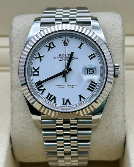 2025 Rolex Datejust 41MM White  Dial Jubilee Bracelet (126334)
