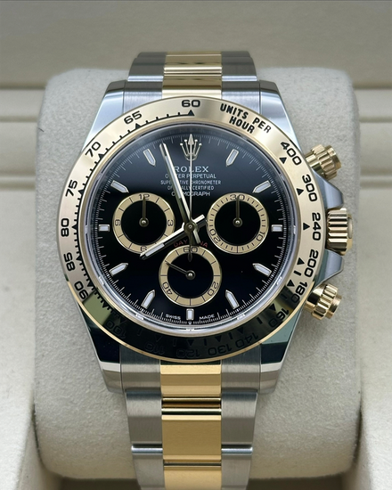 2024 Rolex Cosmograph Daytona 40MM Black Dial Two-Tone Oyster Bracelet (126503)