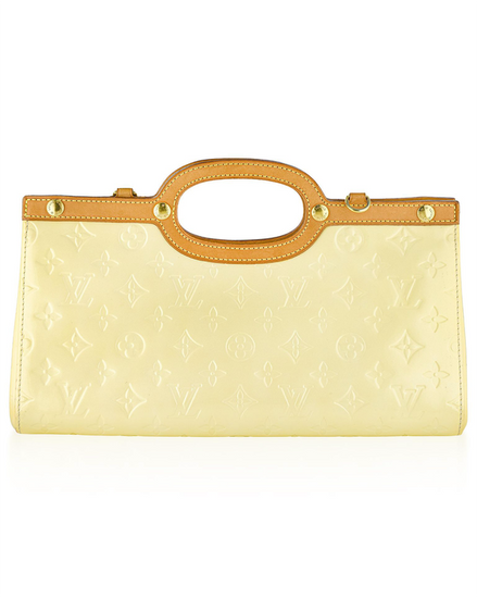 Louis Vuitton Bag Roxbury Drive 12.6 x 6.7 x 3.9IN Vernis Patent Leather Gold-Tone Hardware Leather Strap (M91372)