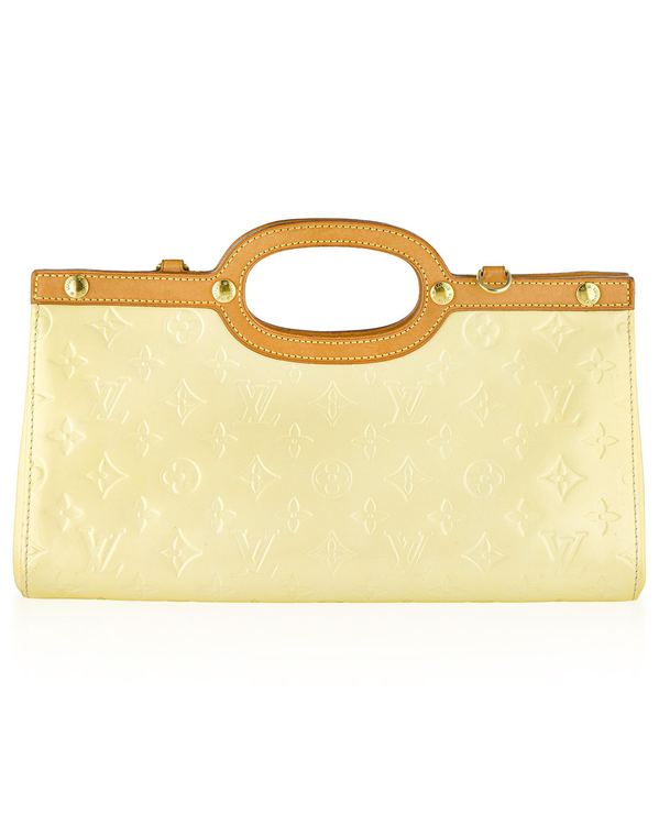 Louis Vuitton Bag Roxbury Drive 12.6 x 6.7 x 3.9IN Vernis Patent Leather Gold-Tone Hardware Leather Strap (M91372)