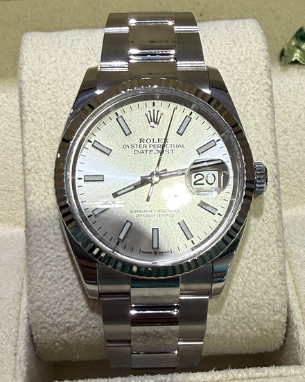 2021 Rolex Datejust 36MM Silver Dial Oyster Bracelet (126234)
