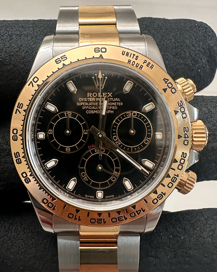 2011 Rolex Cosmograph Daytona 40MM Black Dial Two-Tone Oyster Bracelet (116503)