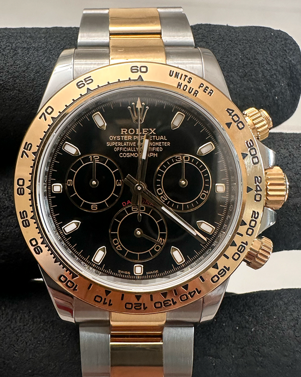 2011 Rolex Cosmograph Daytona 40MM Black Dial Two-Tone Oyster Bracelet (116503)