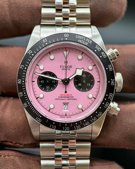 2024 Tudor Black Bay Chrono "Flamingo" 41MM Pink Dial Steel Bracelet (79360N)