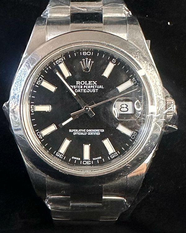 2014 Rolex Datejust II 41MM Black Dial Oyster Bracelet (116300)