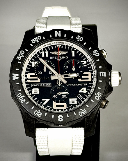 No Reserve - 2025 Breitling Endurance Pro 44MM Quartz Black Dial Rubber Strap (X82310)