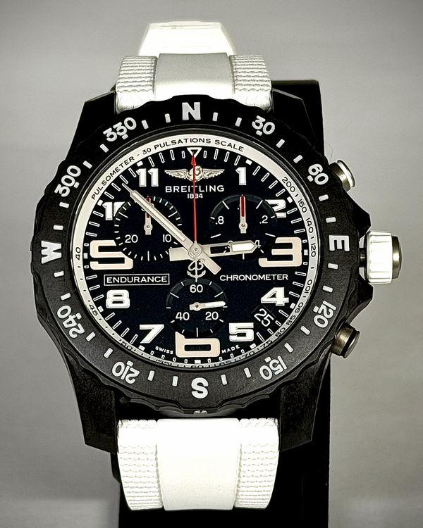 No Reserve - 2025 Breitling Endurance Pro 44MM Quartz Black Dial Rubber Strap (X82310)