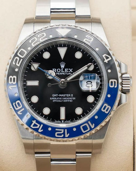 No Reserve - 2022 Rolex GMT-Master II "Batman" 40MM Black Dial Oyster Bracelet (126710BLNR)