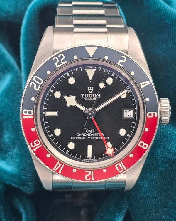 No Reserve - 2023 Tudor Black Bay GMT "Pepsi" 41MM Black Dial Steel Bracelet (M79830RB-0001)