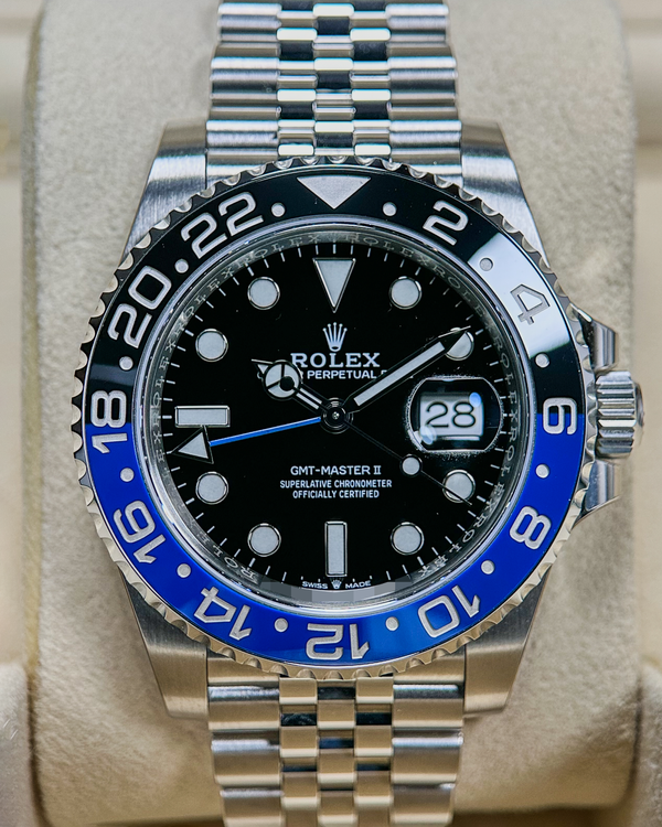 No Reserve - 2019 Rolex GMT-Master II "Batgirl" 40MM Black Dial Jubilee Bracelet (126710BLNR)
