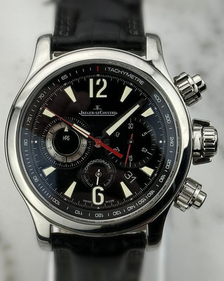 Jaeger-LeCoultre Master Compressor Chronograph 2 42MM Black Dial Leather Strap (Q1758421)