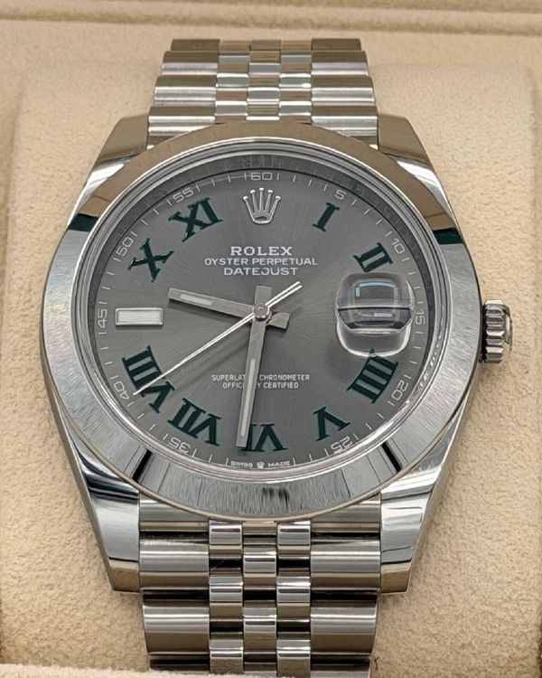 2023 Rolex Datejust "Wimbledon" 41MM Slate Dial Jubilee Bracelet (126300)