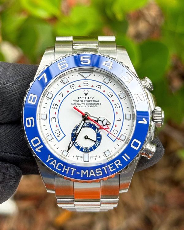 2022 Rolex Yacht-Master II 44MM White Dial Oyster Bracelet (116680)