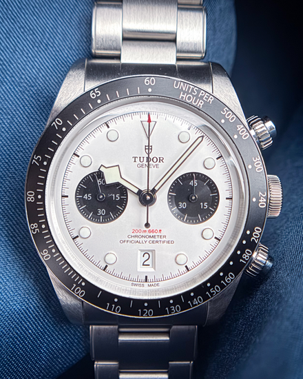 2021 Tudor Black Bay Chrono "Panda" 41MM White Dial Steel Bracelet (79360N)