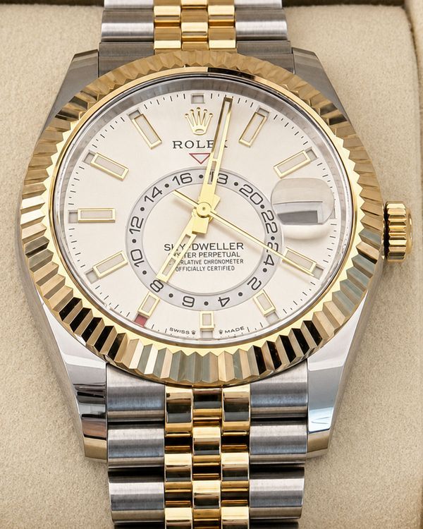 2024 Rolex Sky-Dweller 42MM White Dial Two-Tone Jubilee Bracelet (336933)