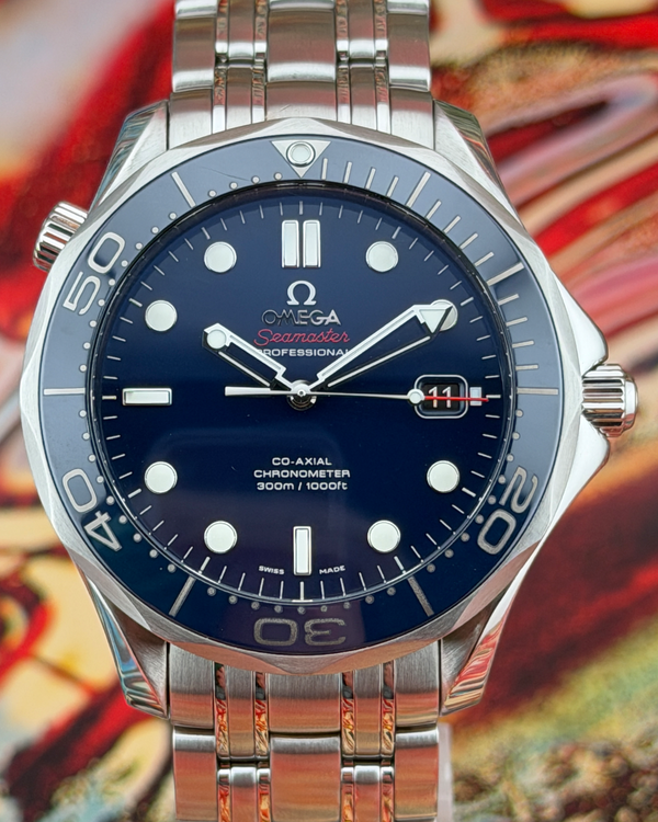 No Reserve - Omega Seamaster Diver 300M 41MM Blue Dial Steel Bracelet (212.30.41.20.03.001)