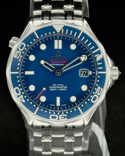 2019 Omega Seamaster Diver 300M 41MM Blue Dial Steel Bracelet (212.30.41.20.03.001)