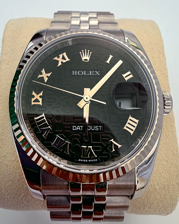 2006 Rolex Datejust 36MM Black "Jubilee " Dial Super Jubilee Bracelet (116234)
