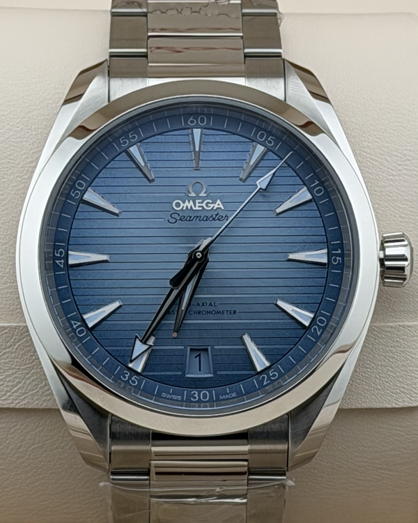 No Reserve - 2026 Omega Seamaster Aqua Terra 150M "Summer Blue" 41MM Blue Dial Steel Bracelet (220.10.41.21.03.005)