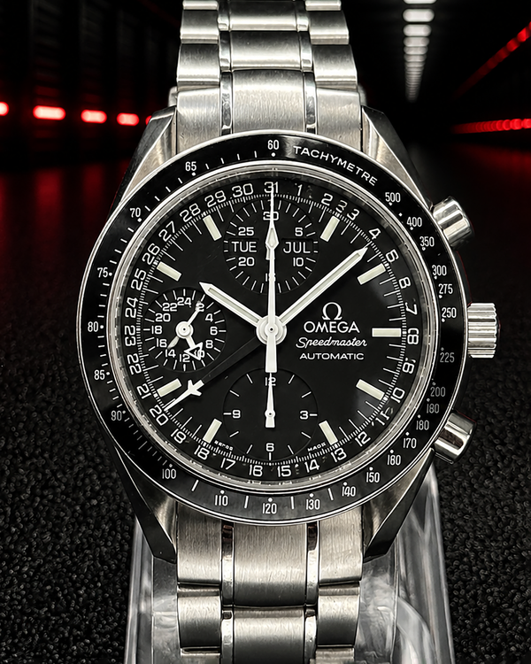 No Reserve - Omega Speedmaster Day-Date 39MM Black Dial Steel Bracelet (3520.50.00)