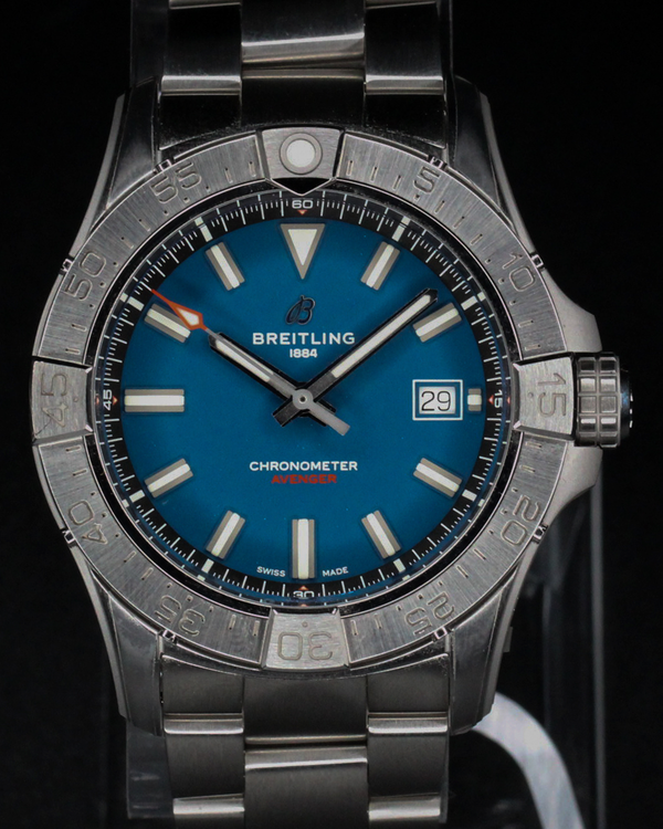 No Reserve - 2024 Breitling Avenger 42MM Blue Dial Steel Bracelet (A17328)