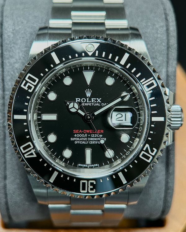 No Reserve - 2017 Rolex Sea-Dweller "Red Letters 50th Anniversary" 43MM Black Dial Oyster Bracelet (126600)