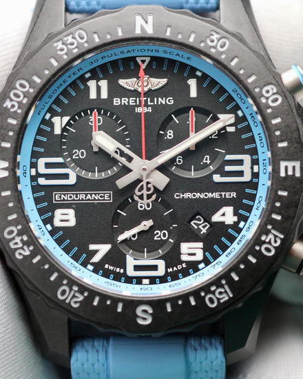 No Reserve - 2025 Breitling Endurance Pro 38MM Quartz Black Dial Rubber Strap (X83310)