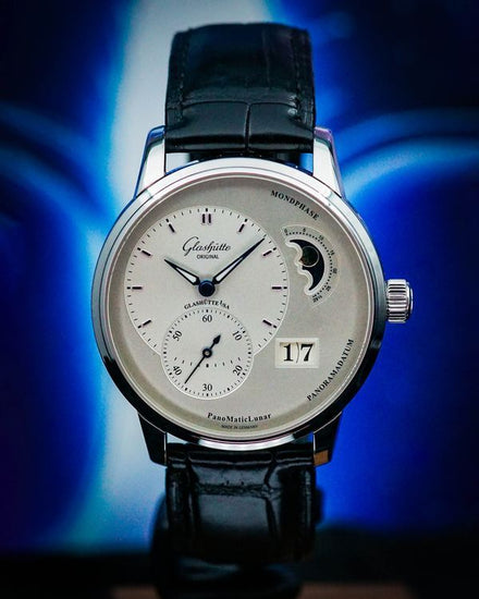 2024 Glashütte Original PanoMaticLunar 40MM Silver Dial Leather Strap (1-90-02-42-32-05)