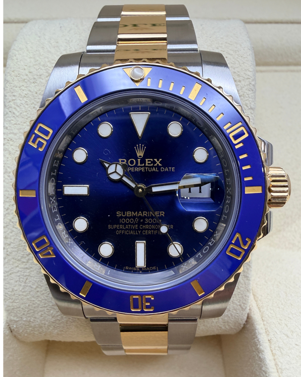 2018 Rolex Submariner Date "Bluesy" 40MM Blue Dial Two-Tone Oyster Bracelet (116613LB)
