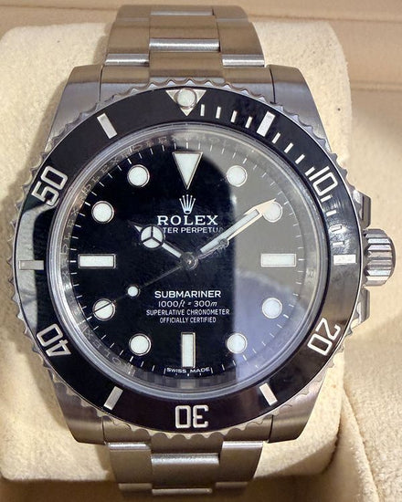 2019 Rolex Submariner No-Date 40MM Black Dial Oyster Bracelet (114060)