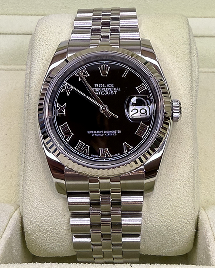 2018 Rolex Datejust 36MM Black Dial Jubilee Bracelet (116234)