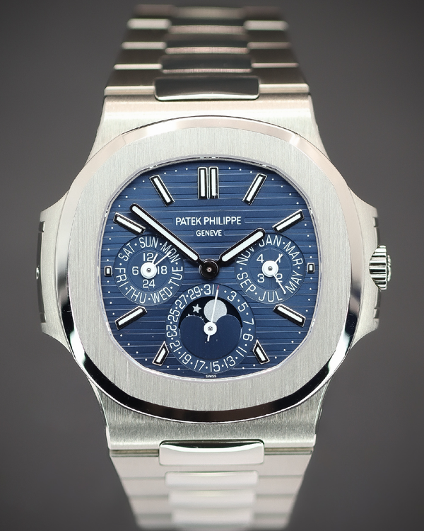 2024 Patek Philippe Nautilus 40MM Sunburst Blue Dial White Gold Bracelet (5740/1G-001)