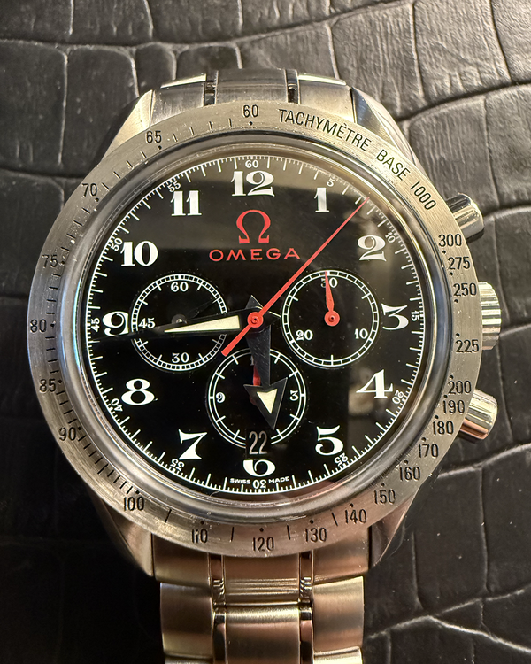 2004 Omega Speedmaster Broad Arrow Olympic 42MM Black Dial Steel Bracelet (3556.50.00)