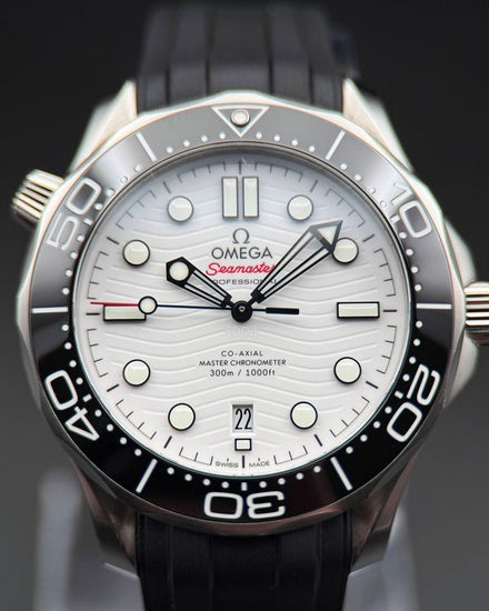 2023 Omega Seamaster Diver 300M 42MM White Dial Steel Bracelet (210.30.42.20.04.001)