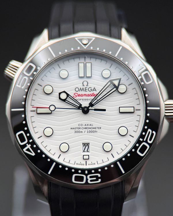 2023 Omega Seamaster Diver 300M 42MM White Dial Steel Bracelet (210.30.42.20.04.001)