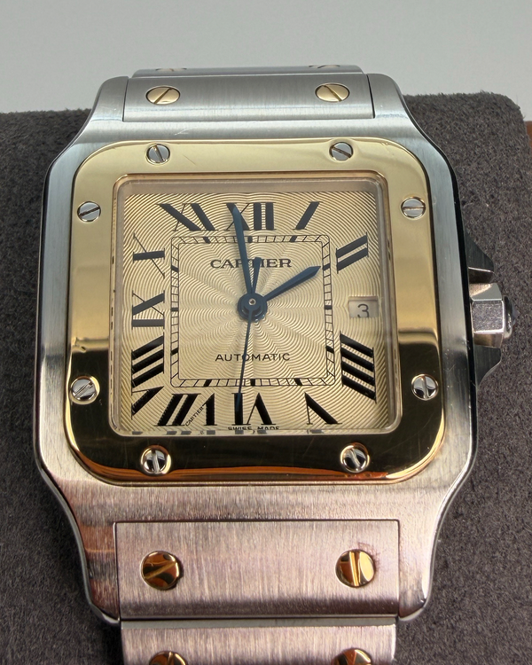 2002 Cartier Santos Galbée 29MM Silver Dial Two-Tone Bracelet (2319)