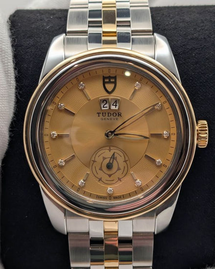 2023 Tudor Glamour Double Date 42MM Champagne Dial Two-Tone Bracelet (57003)