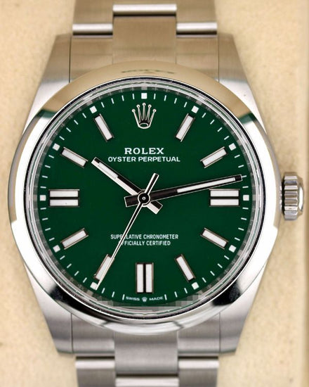 No Reserve - 2026 Rolex Oyster Perpetual 41MM Green Dial Oyster Bracelet (134300)