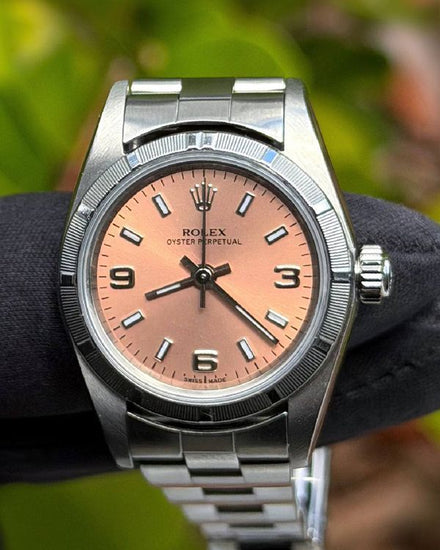2000 Rolex Oyster Perpetual 24MM Salmon Dial Oyster Bracelet (76030)