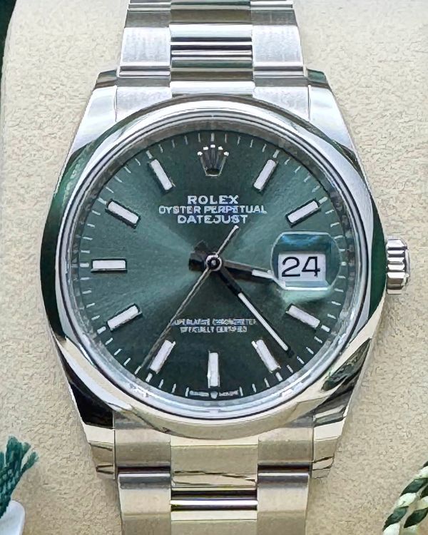 2026 Rolex Datejust 36MM Mint Green Dial Oyster Bracelet (126200)
