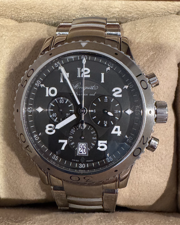 Breguet Type XXI 42MM Grey Dial Steel Bracelet (3810ST/92/SZ9)