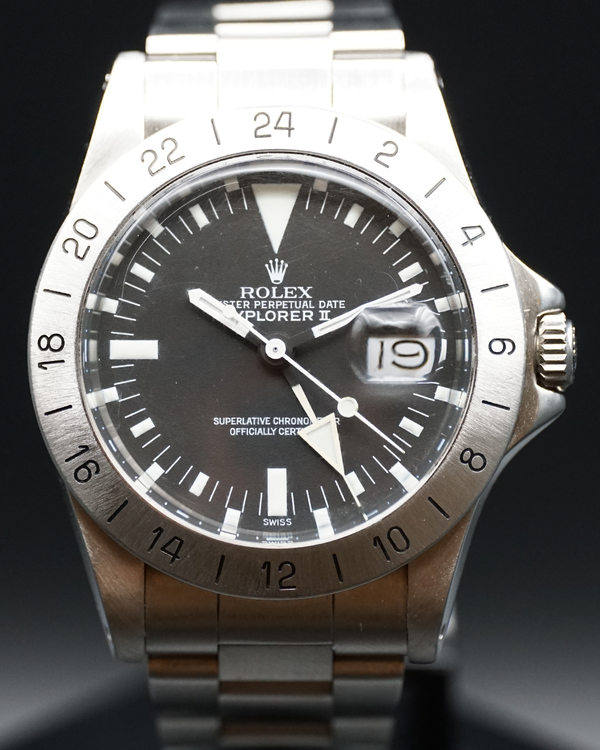 Rolex Explorer II 39MM Black Dial Steel Bracelet (1655)