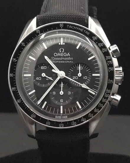 2021 Omega Speedmaster Moonwatch Professional 42MM Black Dial Textile Strap (310.32.42.50.01.001)