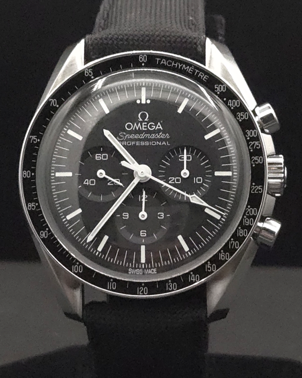 2021 Omega Speedmaster Moonwatch Professional 42MM Black Dial Textile Strap (310.32.42.50.01.001)