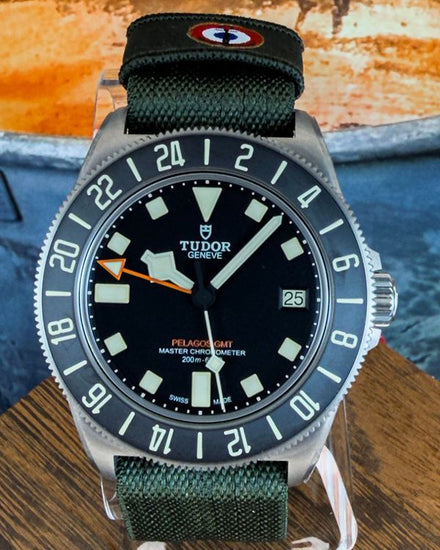 2026 Tudor Pelagos FXD GMT "Aéronautique Navale" 42MM Black Dial Textile Strap (2542G267NU)