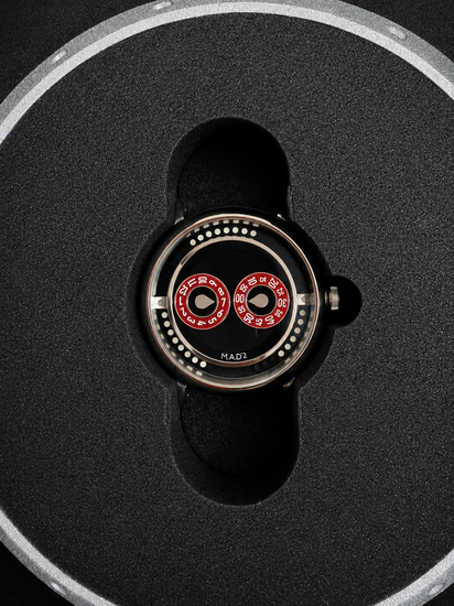 2026 MB&F MAD Edition 2 "Eric Giroud" L.E. 42MM Black Dial Leather Strap (M.A.D 2 R&B)