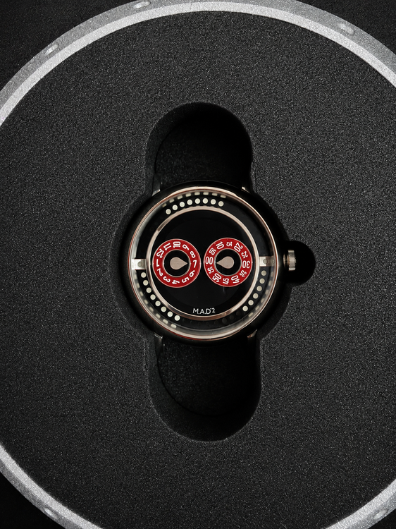 2026 MB&F MAD Edition 2 "Eric Giroud" L.E. 42MM Black Dial Leather Strap (M.A.D 2 R&B)